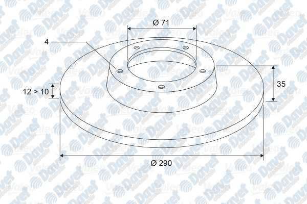 VALEO 197484 Fren Diski Arka P308 07-> P3008 09-> Citroen Ds  ####